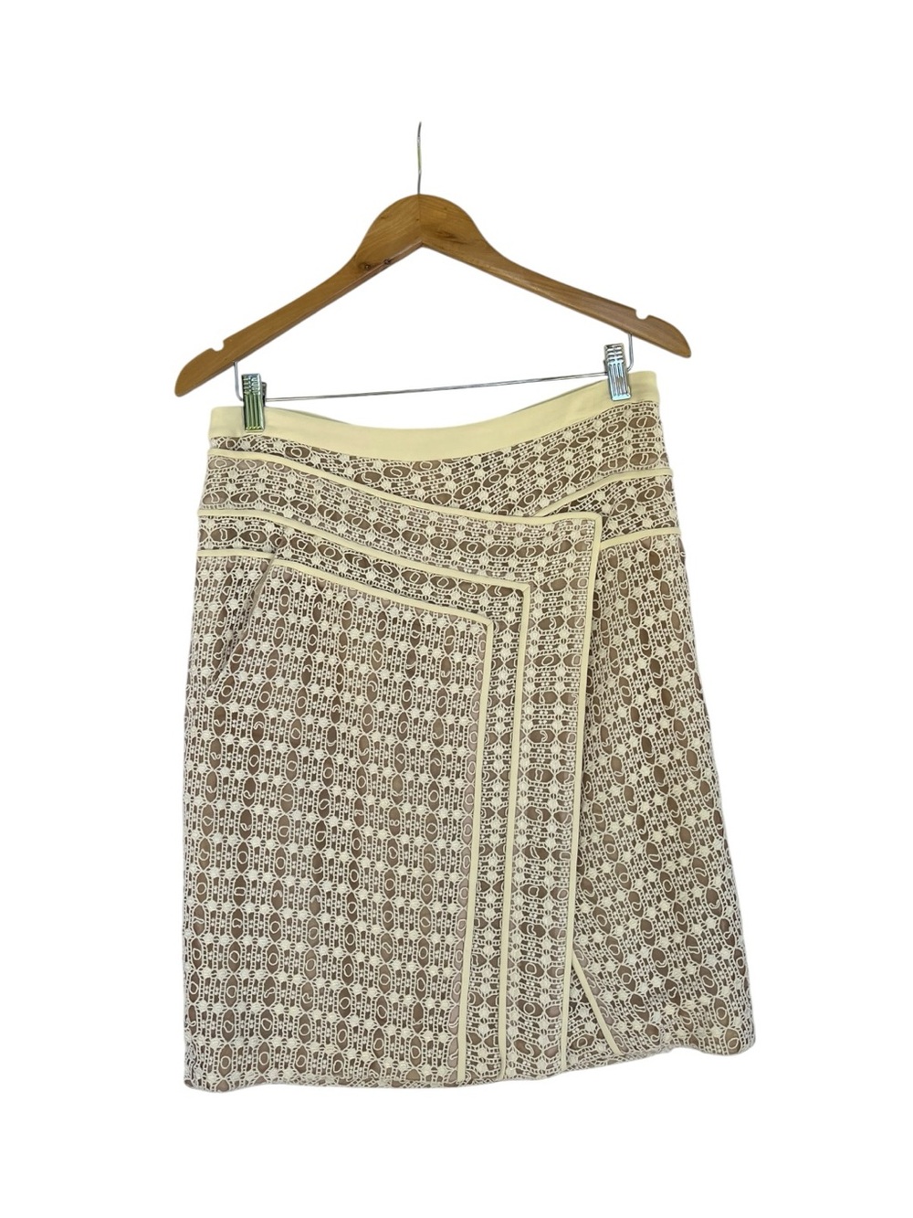 J. Mendel White Crochet Skirt 8